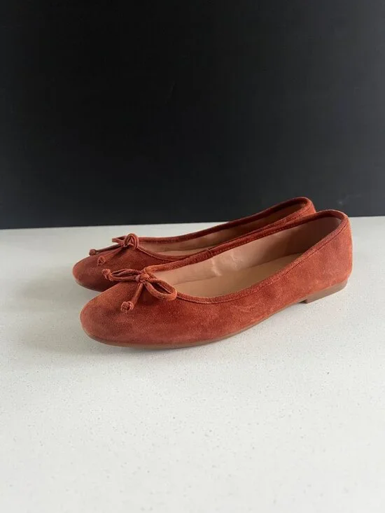 COLE HAAN Women's Yara Soft Ballet brown suede Flats SIZE 6 - Picture 2 of 9